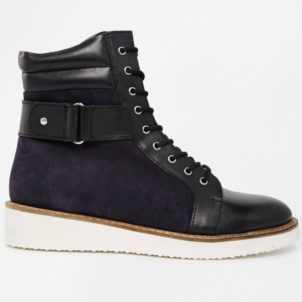 ASOS Combat Boots with Contrast Platform